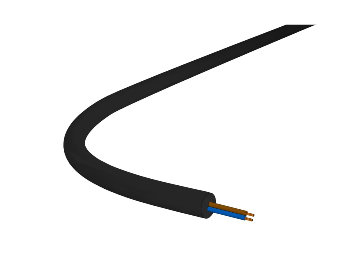 Gdv H07RN-F 2x1.5 LN schwarz Eca