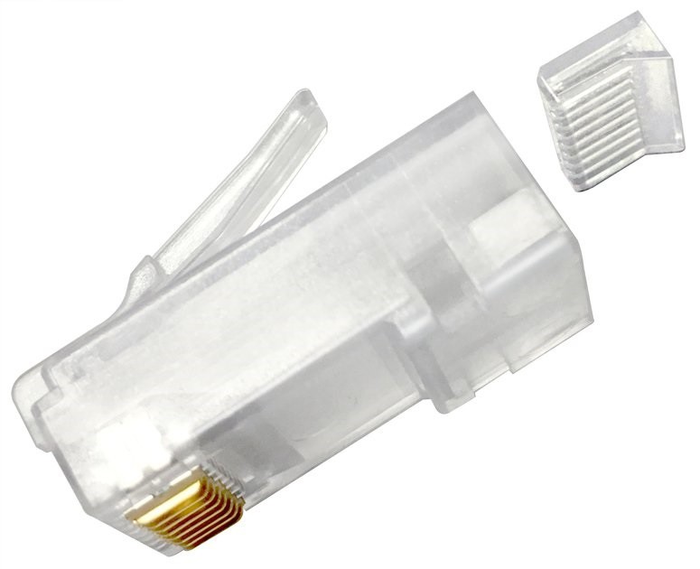 Modular Plug, (Stecker) Category 6A/6, Unshielded, Cond Insulation OD - 0.99mm, 100 pcs