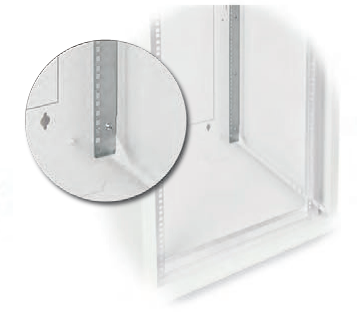 19“ Profilschiene (ASA-Lochung) 21HE zu PKx (Paar)