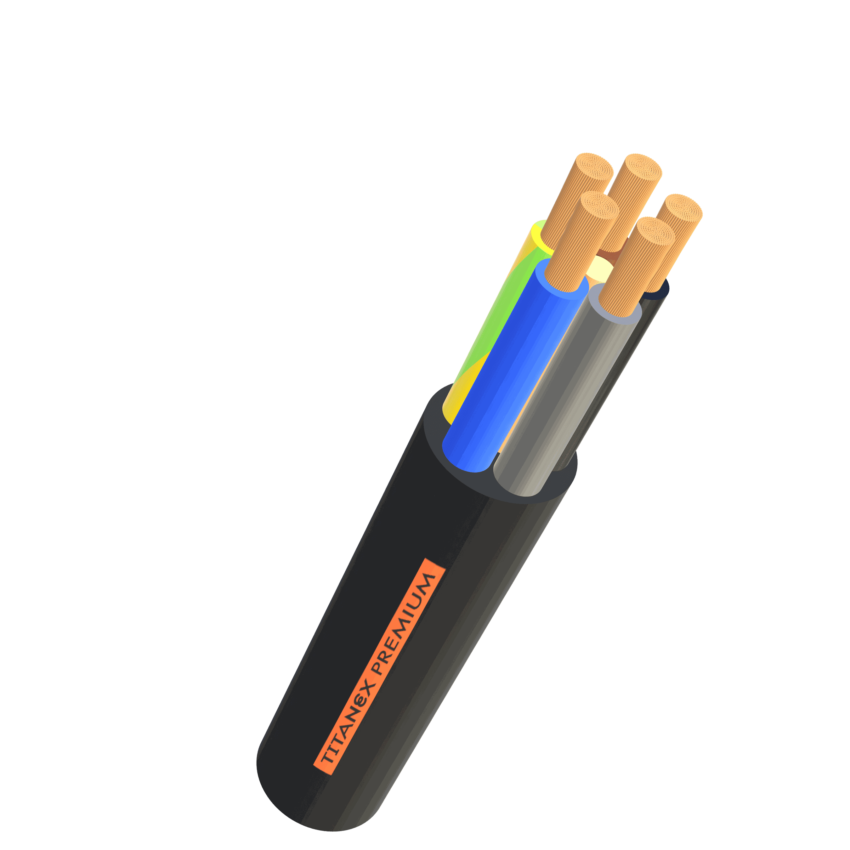 Titanex Premium 5x10 3LNPE hf schwarz (H07RN-F) Eca