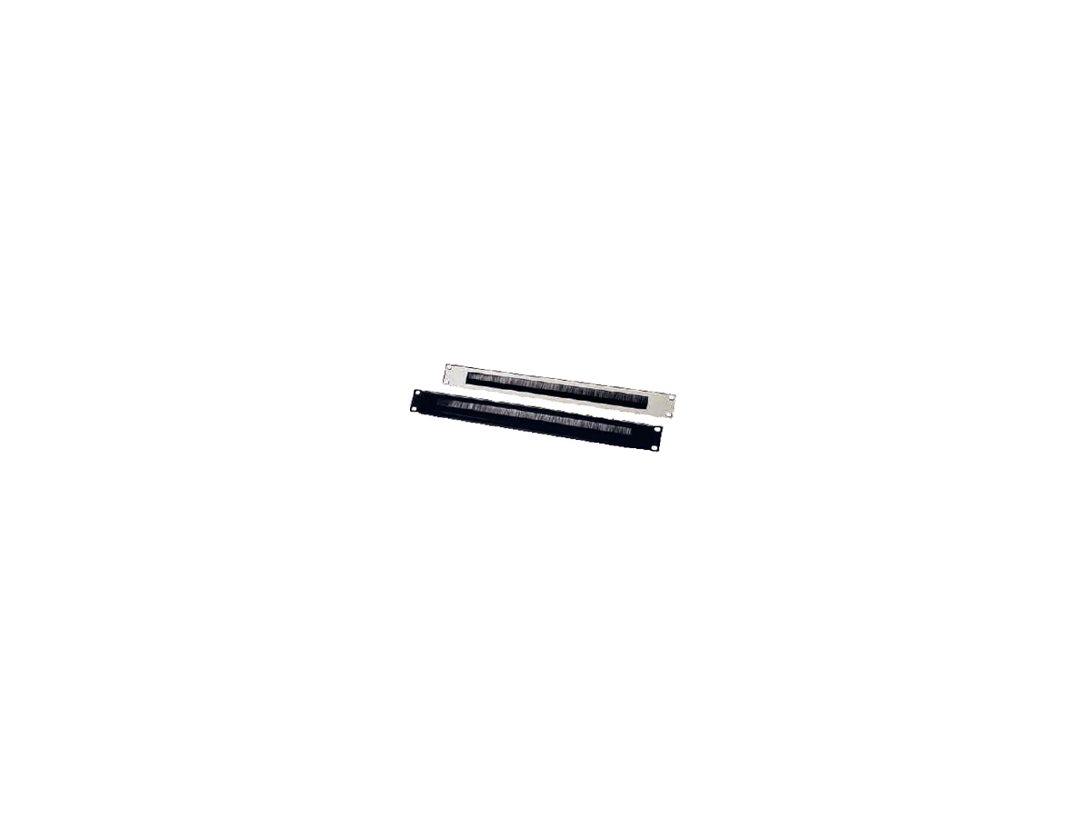 Durchführungspanel 19“ mit Bürsteneinsatz grau RAL7035