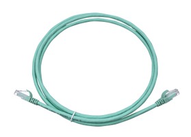 Corning Patchkabel Kat.6A UTP RJ45 2m aqua