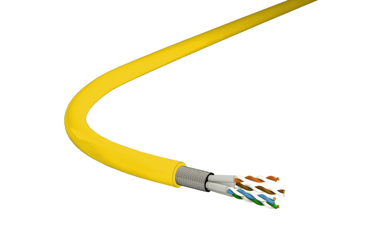 Multinet 722 Kat.7A S/FTP 4x2xAWG22 LSHF gelb Cca NVP79