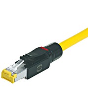Stecker RJ45 feldkonfektionierbar, werkzeuglos, geschirmt, Kat. 6, gerade