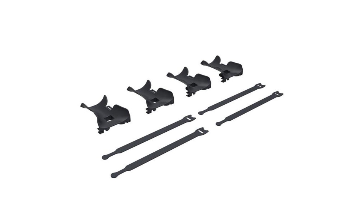 Commscope Patchpanel Kabelmanger-Kit für UTP 4 Kabelwannen zur Montage an den Metallbügel 4 Klettbänder für die Fixierung der Kabel CPP-SVS-KIT