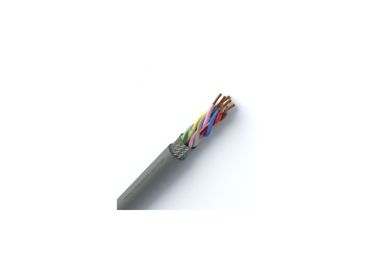 Câble de comm. LiHCH TP 2x2x0.75 DIN sh gris Cca
