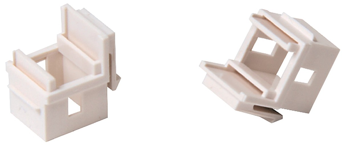 Keystone-Adapter für LC-D / SC-S 19mm ws für die Montage von LC-Duplex oder SC-Simplex Mittelstücken ohne Flansch