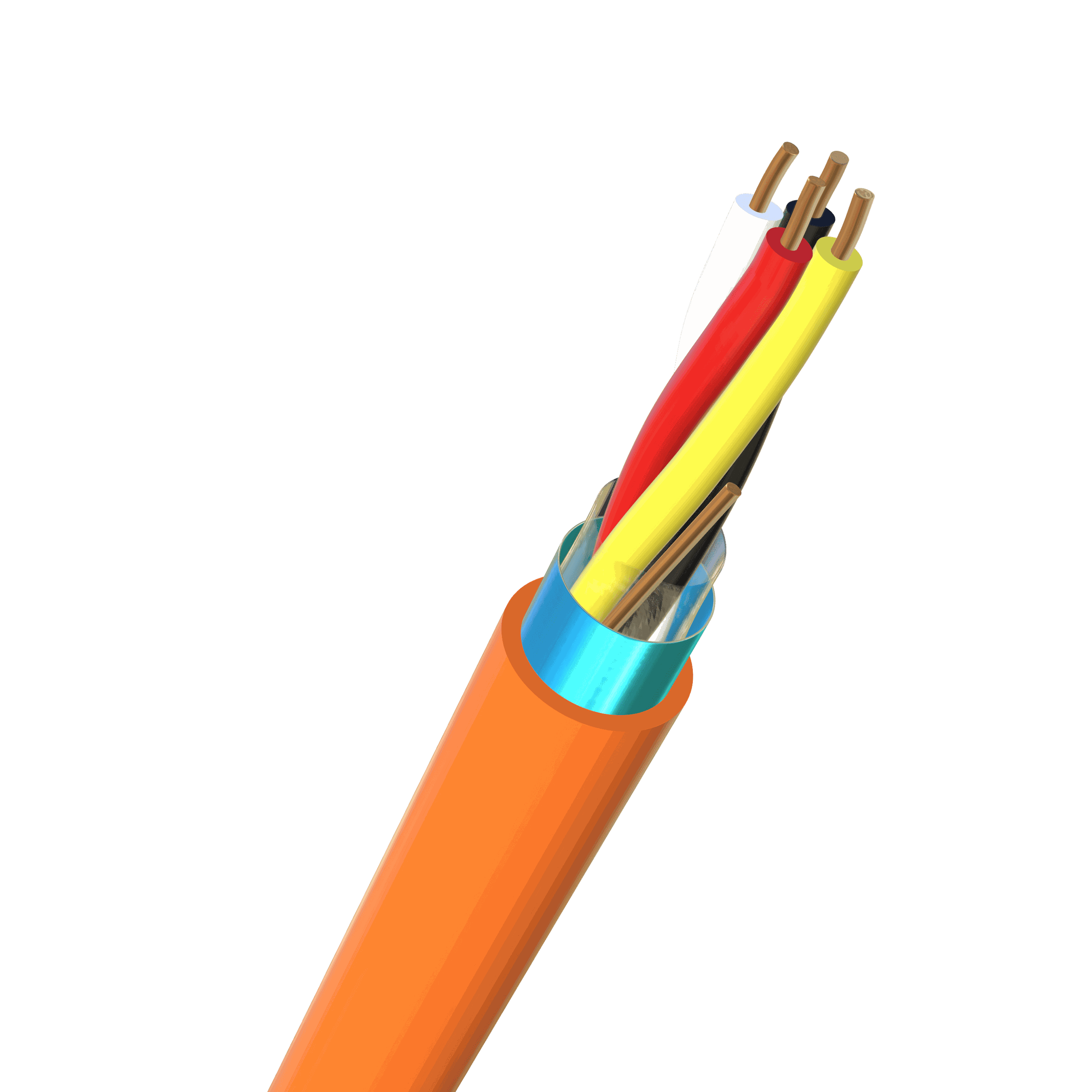 EIB/KNX-BUS (St) 2x2x0.8 hf orange Cca