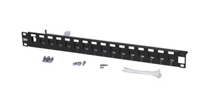 Corning Patchpanel 16 Port 1HE  schwarz leer V-Serie