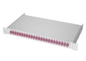 LWL 19" KEV 1HE zu ML 24xLC/Dupl. MST OM4 erikavio.