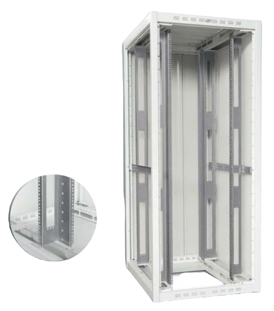 Augmentation de la charge utile 19" à 1000 kg 800x800x42U