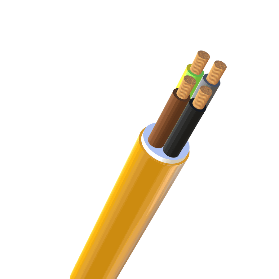 Câble PUR 4x35 3LPE orange Eca