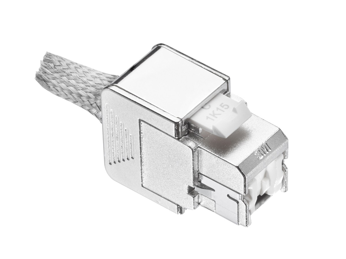 Corning RJ45 PL Jack Cat.6A STP E500S
