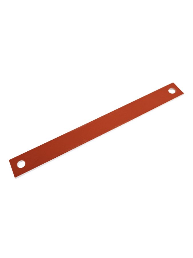 Schild orange/weiss 100x10mm ungraviert
