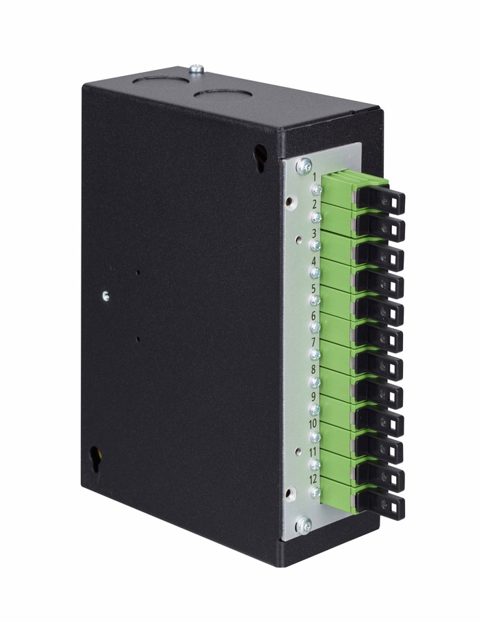 LWL DIN AP Box sz 8xE2000/APC SM kompl.