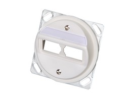 Unilan Bte.rac. 2xMS/MU/PS 1/8 vide oblique pour canal d'allège blanc