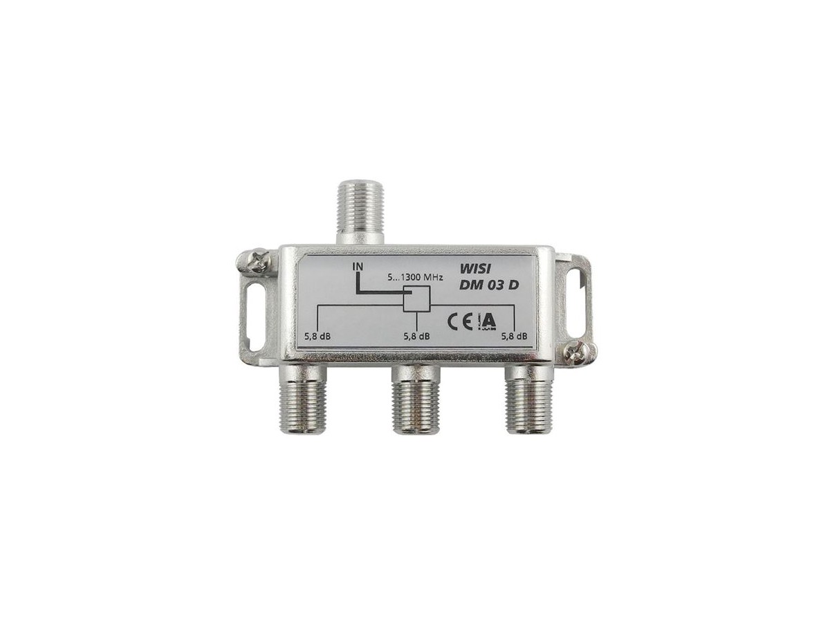 Répartiteur F, DM03D 3 fois 5,8dB 5-1300MHz