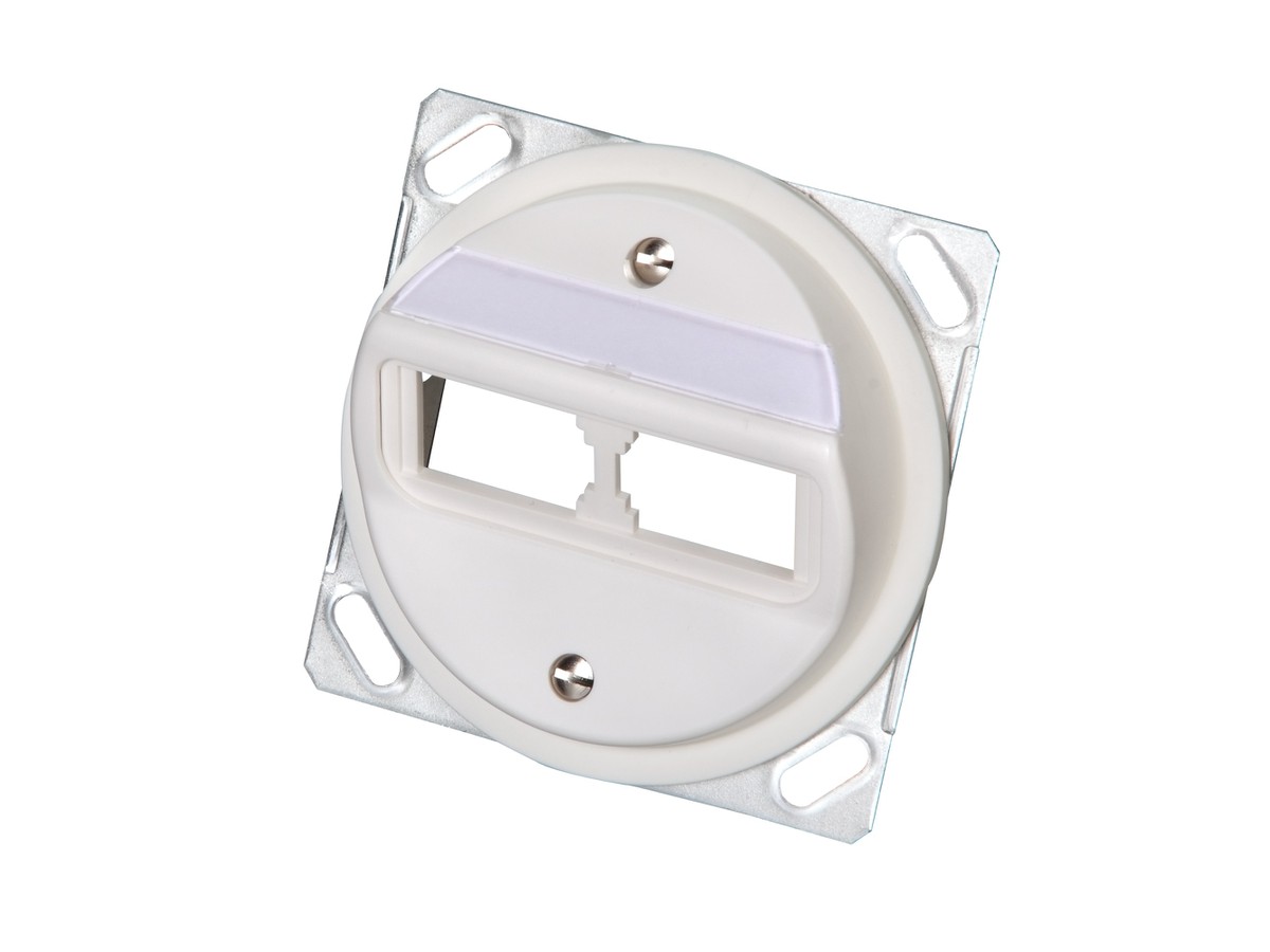 Unilan Bte.rac. 2xMS/MU/PS 1/8 vide oblique pour canal d'allège blanc
