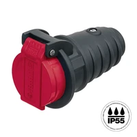 Kupplung T25 IP55 anthrazitgrau/rot