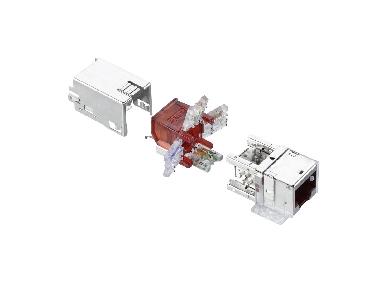 R&M Module FN 1xRJ45 Cat.6A ISO STP  cond. 100pcs