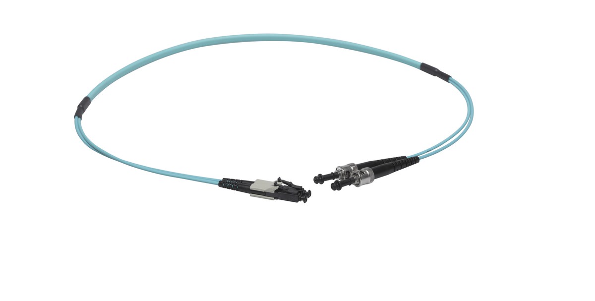 VL Dupl. Fig. 0 50/125 OM3 ST/LC tk 2.5m