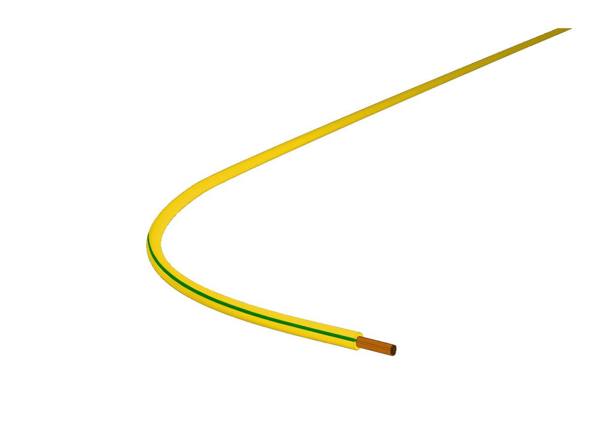 Fil souple Radox 3GKW 35mm2 sh 600V jaune-vert