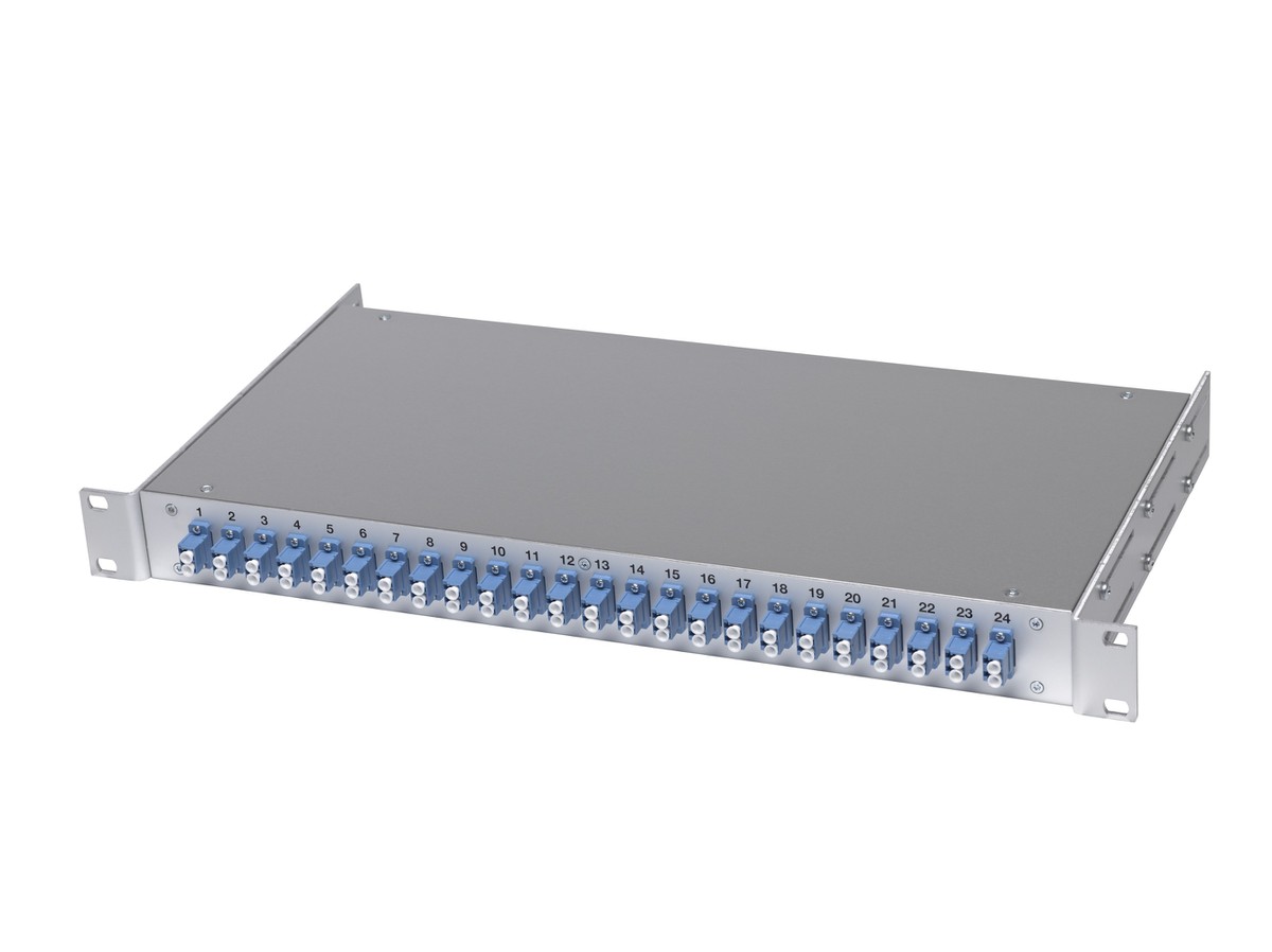 LWL 19" KEV 1HE zu ML 3xLC/Dupl. MST SM