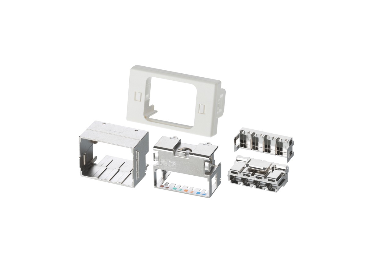 ACO Ultra Kit d'intallation FLF, isolé, blanc, sortie de câble 180°