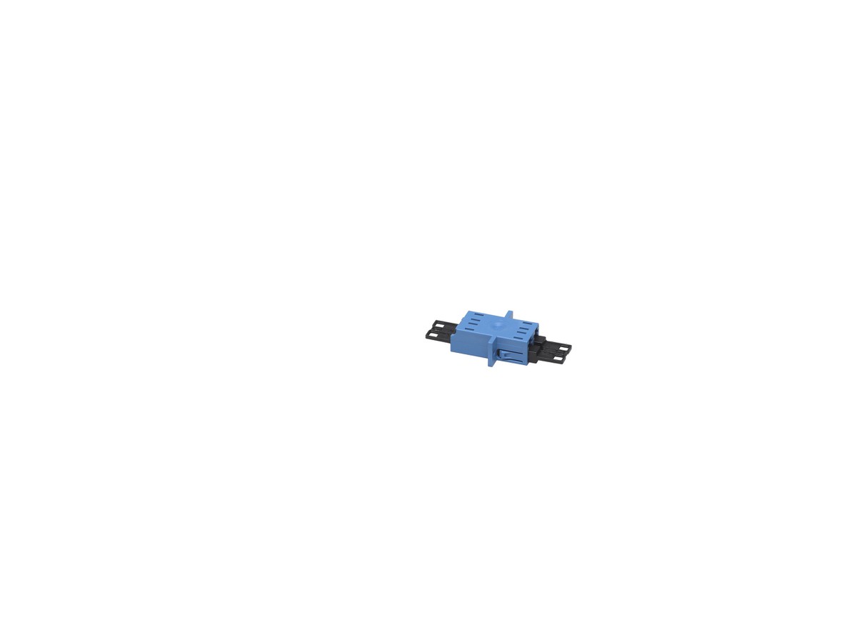 LWL MST H+S  Singlemode LC Duplex blau mit Flansch