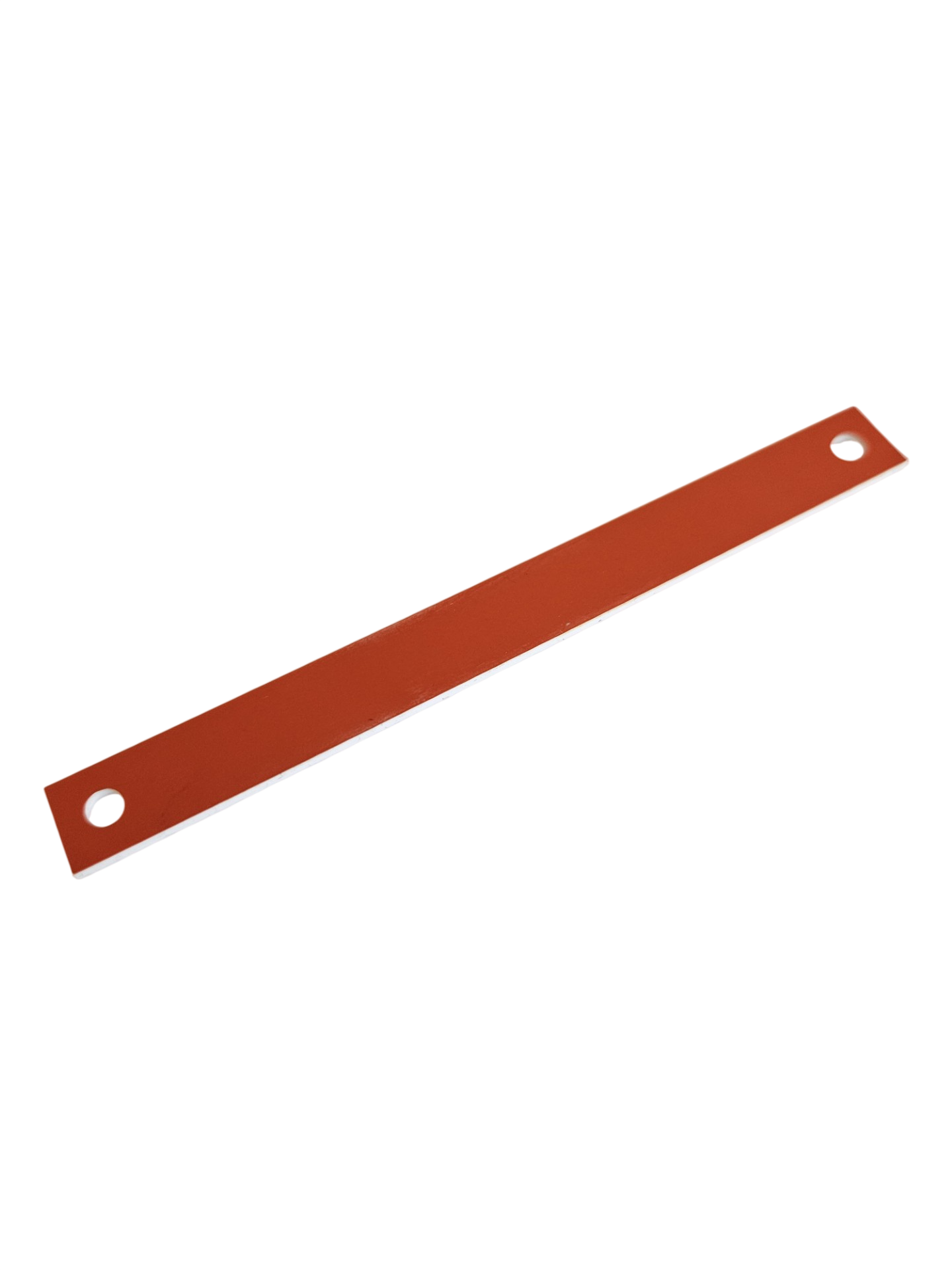 Schild orange/weiss 100x10mm ungraviert