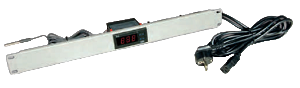 Thermostat 19" 1U et affichage numérique RAL7035