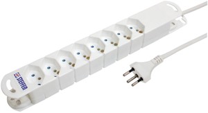 Multiprise VARIABL 8xT13 3m avec interrupteur et aimants bl