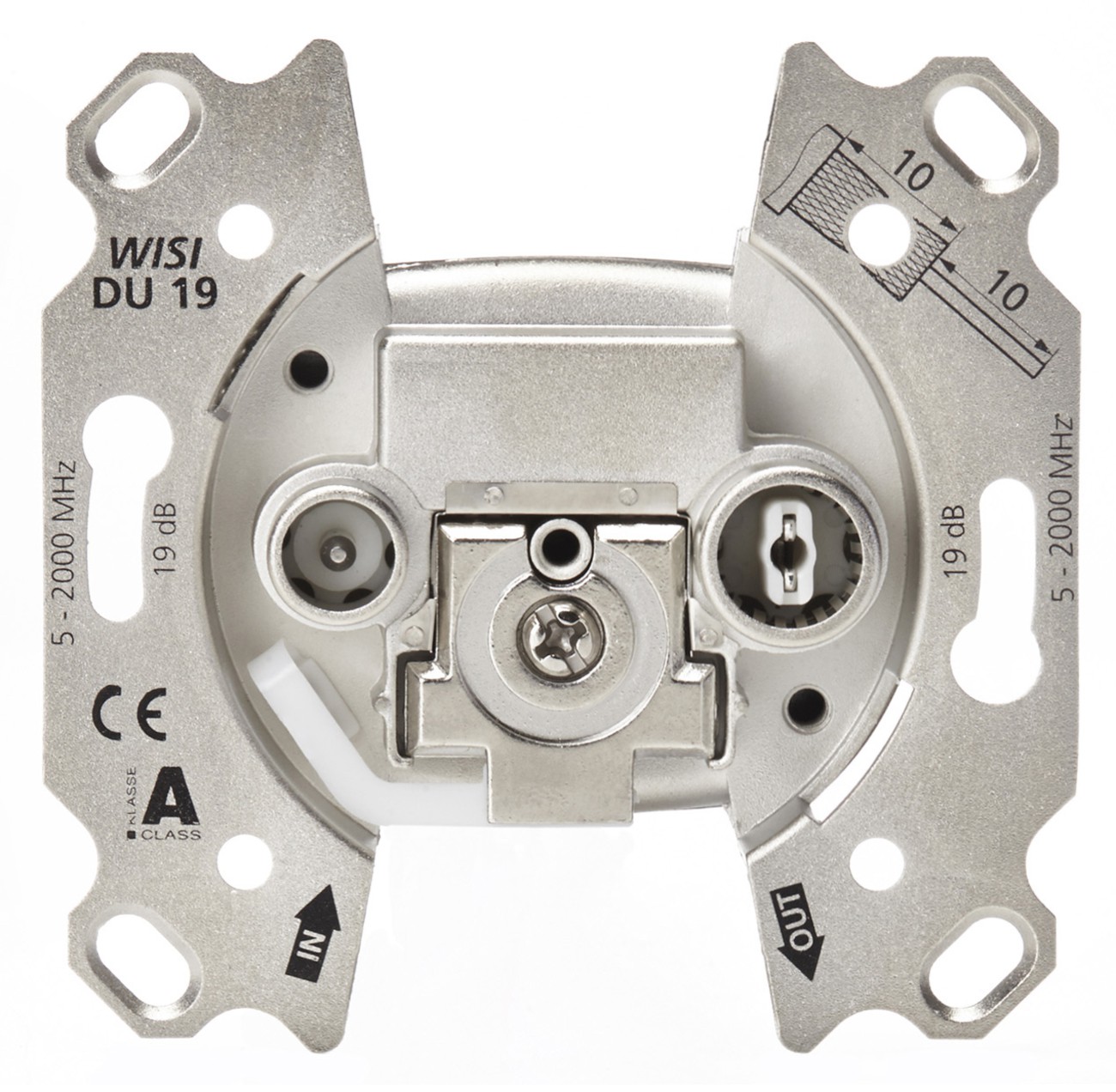 2-Loch Breitbanddose, 19 dB, 2GHz, EB