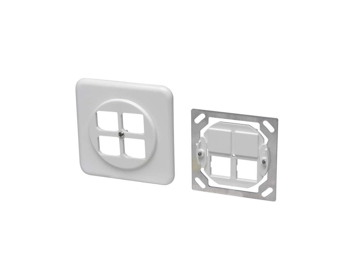 Boîte ENC Basico 4xRJ45 blanc