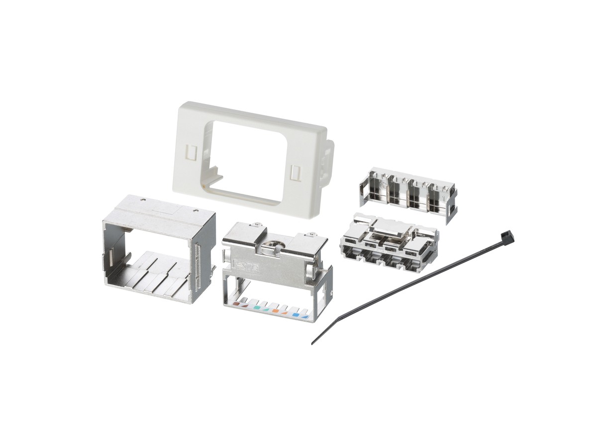 ACO Ultra Kit d'intallation FLF, isolé, blanc, sortie de câble 90°