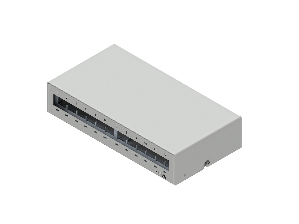 KABLAN AP Box 12x Keystone métal gris