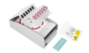 LWL AP Box abgestuft 2xLC/Dupl. OM4 komp.