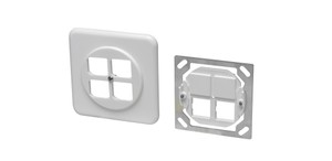 Boîte ENC Basico 4xRJ45 blanc