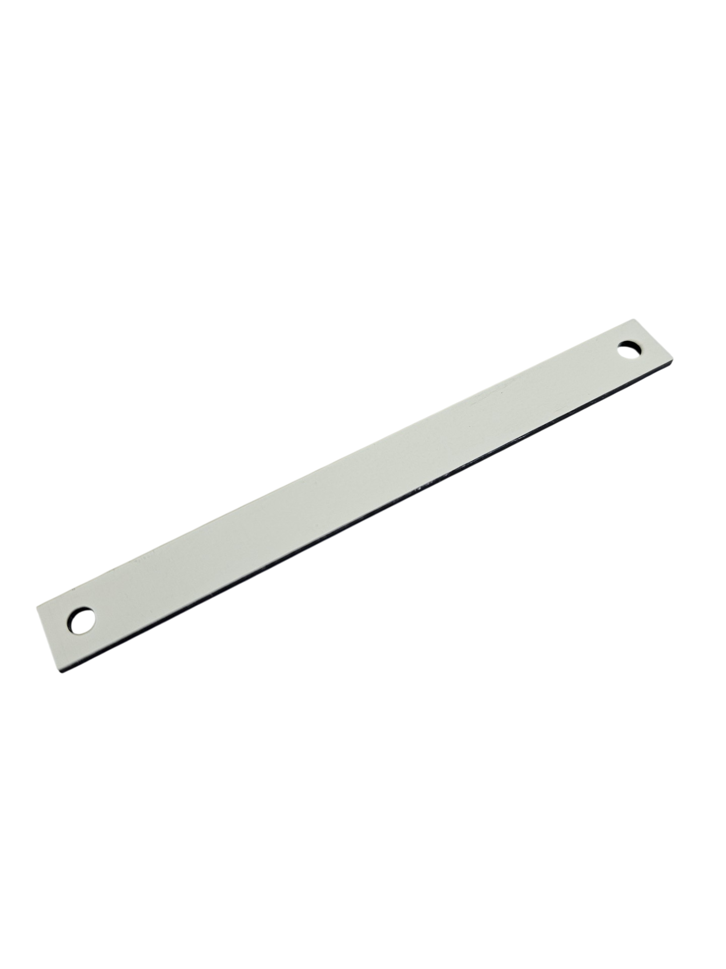 Schild weiss/schwarz 100x10mm ungraviert