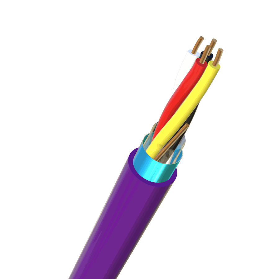 EIB/KNX-BUS (St) 2x2x0.8 hf violett Cca