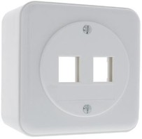 LAN AP53 prise droit 2 x Keystone STANARDdue 20 blc