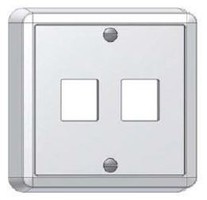 AP Anschlussdose, EDIZIOdue-kompatibel, für 2x KS/GG45, sz