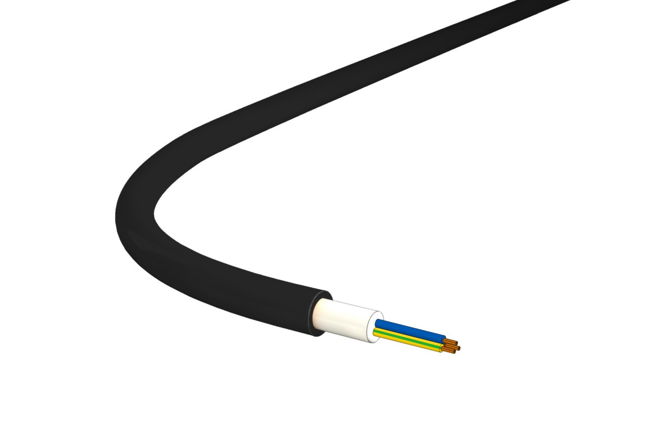 Soil flex 3x1.5 LNPE sh noir B2ca