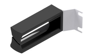 Guide-câbles 1U RAL7035 100 mm avec limiteur de rayon (paire)