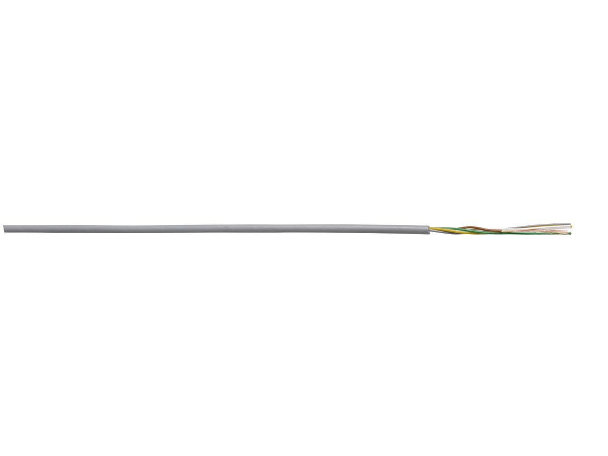 Câble de comm. 2x0.75 DIN PVC gris