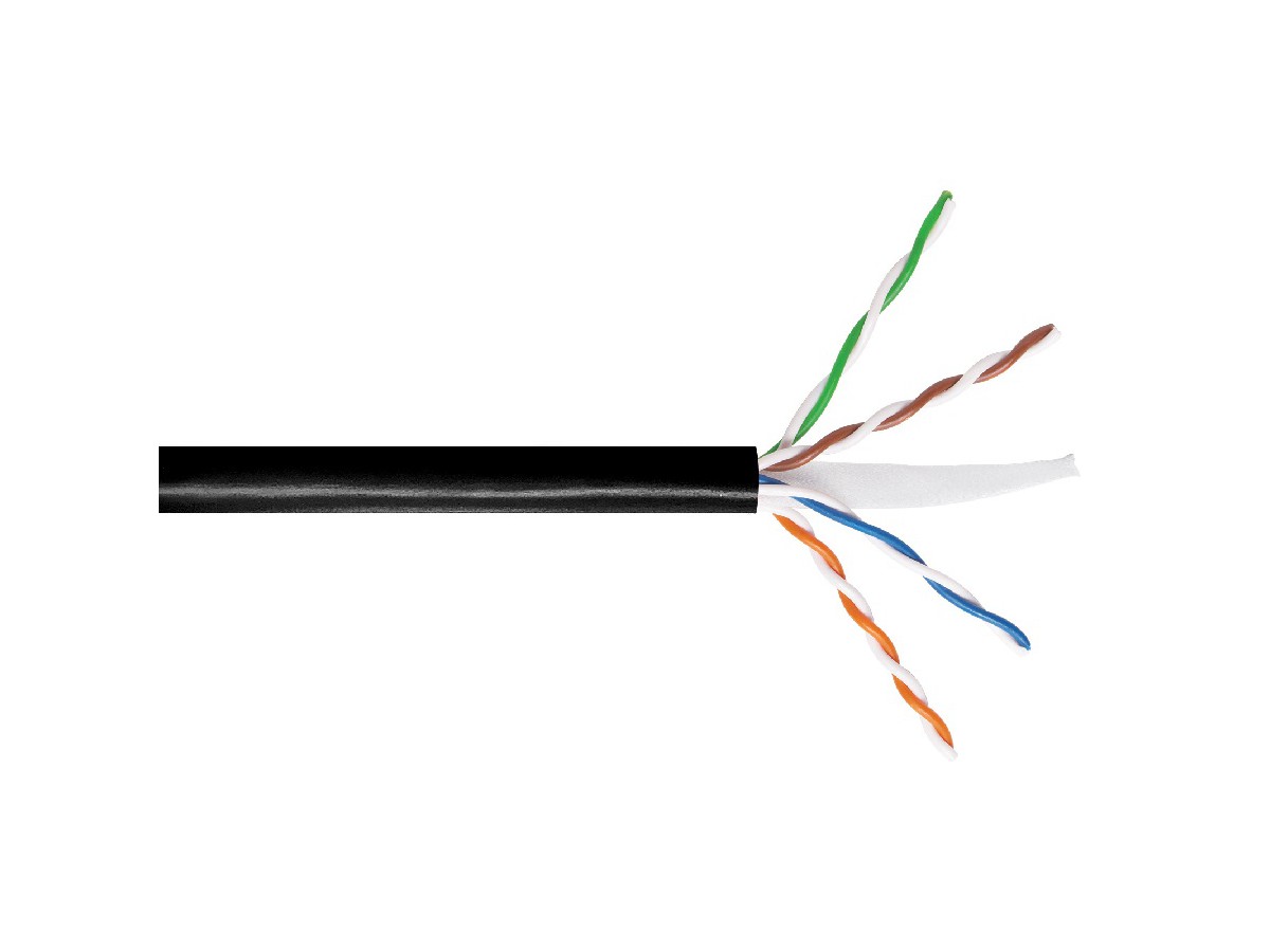 GS 1571A XL Cat.6 UTP 4x2xAWG24 noir 305m Fca