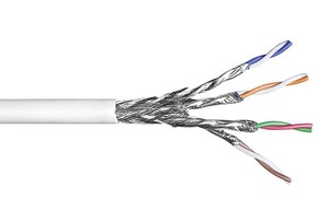 Netconnect Kabel Kat.7 S/FTP 4x2xAWG23 weiss Cca