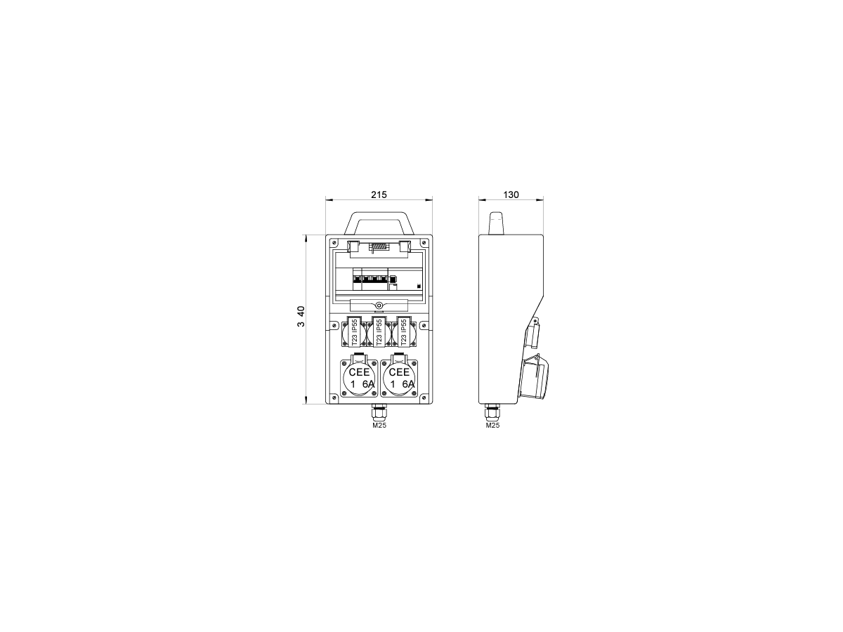 Stromverteiler Hartgummi DISTRO 215-6436