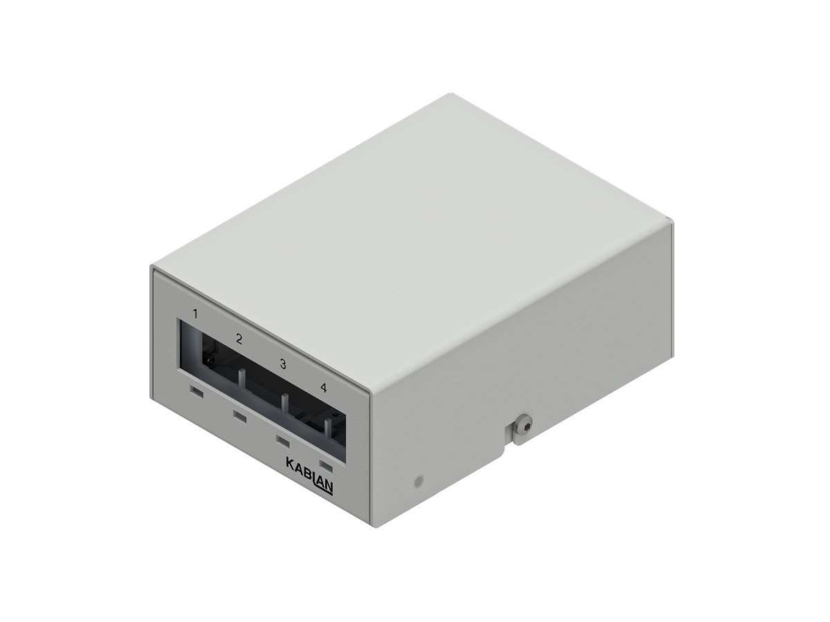 KABLAN AP Box 4x Keystone métal gris