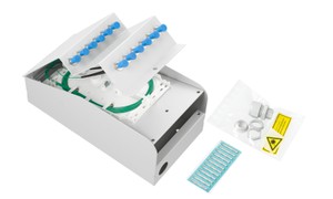 LWL AP Box abgestuft 4xST 9/125 kompl.